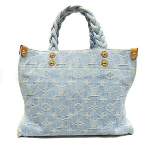 Louis Vuitton Let Go Denim LV By the Pool Tote Bag Handbag Blue